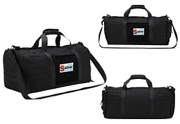 Тактична сумка похідна Solve Black Laser cut MOLLE на 40 л KT6003102