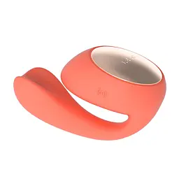Смарт-вібратор LELO Ida Wave Coral Red, вагінально-кліторальний, технологія WaveMotion, 2 мотори - мініатюра 1