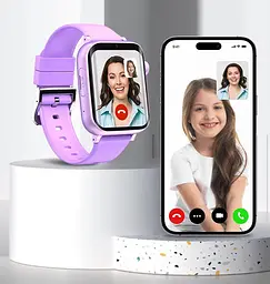 Дитячий смарт годинник Lemfo T4 з операційною системою Android, 4G сім картою, 16GB пам’яті, відеозв’язком, YouTube, TikTok, WhatsApp, Instagram, камерою, кнопкою SOS, до 4 днів роботи - мініатюра 10