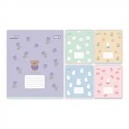 Набір зошитів Yes Miffy Flowers клітинка 12 аркушів 25 шт 768708