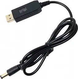 Кабель-перехідник UFT USB 5V-12V для живлення WiFi роутера від павербанка DC 5.5x2.1