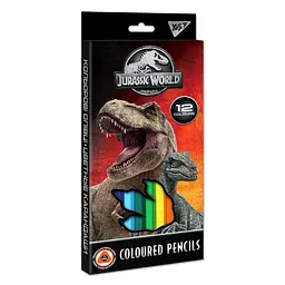 Олівці кольорові Yes Jurassic World, 12 кольорів, 290651