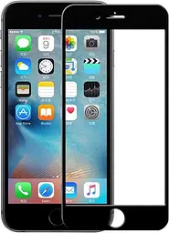 Захисне скло Tempered Glass 9K Full Glue Apple iPhone 6/6s black - мініатюра 2