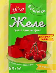 Желе Деко зі смаком вишні, 80 г (743379) - мініатюра 5