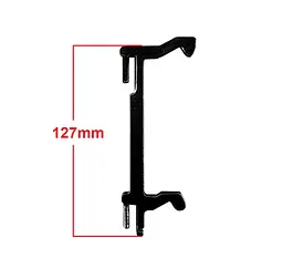 Гачок (ригель, засувка, важіль) дверей НВЧ Saturn ST-MW 7153, 7155, 7171, 8160, 8165 (127 мм) - мініатюра 2