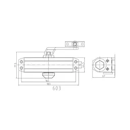 Дверний доводчик Dortec DT-63 Graphite 45-65 кг (63-00067) - мініатюра 9
