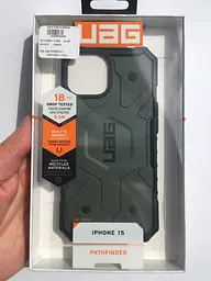 Оригінальний протиударний чохол UAG Pathfinder MagSafe (Original) для Iphone 15 Olive 114291117272 - мініатюра 5
