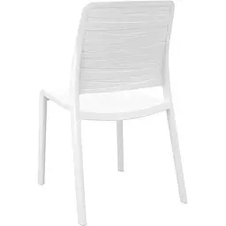 Стілець садовий пластиковий Evolutif Charlotte Deco Chair білий - мініатюра 2