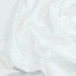Дитяча постільна білизна в ліжечко MINI DOTS CS23, перламутр (DotsGreyMiniWhite_104Ashmin_140) - мініатюра 8