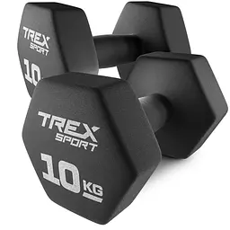 Гантелі для фітнесу неопренові TREX Sport TX-100VD 2x10кг