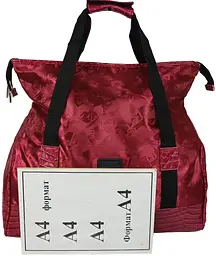Сумка дорожня саквояж Wallaby 25 л 48×30×20 см Бордова - мініатюра 10