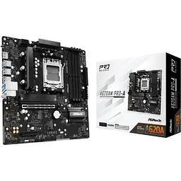 Материнська плата ASRock A620AM PRO-A (AM5/A620A, 4xDDR5, PCIex16, HDMI, 2xSATA, 3xM.2, 2.5GLan, 8ch, mATX) - мініатюра 5