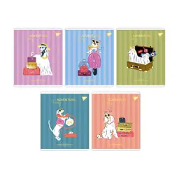 Зошит Yes Exquisite doggy 24 аркушів лінія (767542), в асортименті
