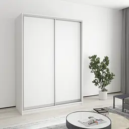 Шафа-купе дводверна MebelStar Комбо AL 2ДСП 150x60x210 см Аляска білий (MBS-2698)