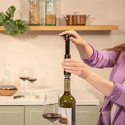 Набір для зберігання вина Vacu Vin Original Wine Saver Black 3 предмети (Q5128) - мініатюра 6