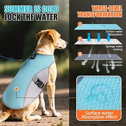 Літній охолоджувальний жилет для собак Derby Summer Dog Cooling Harness PA0360-2 Blue, 2XL - мініатюра 4