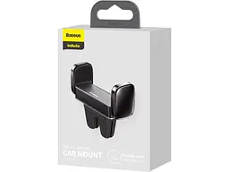 Тримач для смартфона BASEUS Steel Cannon Air Outlet Car Mount Black (SUGP-01) - мініатюра 6