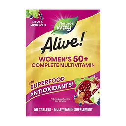 Мультивітаміни для жінок 50+ Women's 50+ Complete Multivitamin 50 таблеток