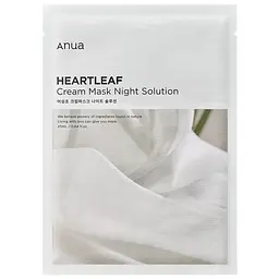 Нічна тканинна маска для живлення шкіри Anua Heartleaf Cream Sheet Mask Night Solution 25 мл (BT20534)