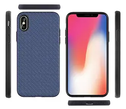 Чохол накладка Primo Case Lux для Apple iPhone X / iPhone XS Dark Blue - мініатюра 3