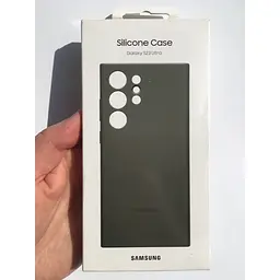 Оригінальний силіконовий чохол Samsung Silicone Case для Samsung Galaxy 23 Ultra (S918) Khaki EF-PS918TGEGRU - мініатюра 5