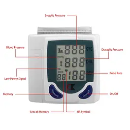Цифровий автоматичний тонометр Blood Pressure Monitor для вимірювання АТ та пульсу -VN-31 - мініатюра 6