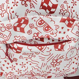 Рюкзак підлітковий No Brand 5154 31х13 см White-Red 13081-84483 - мініатюра 4
