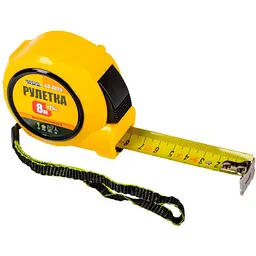 Вимірювальна рулетка MasterTool 8 м x 25 мм автостоп