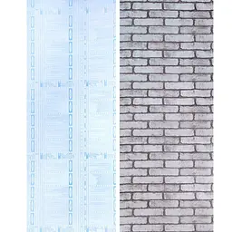 Самоклеюча плівка Sticker Wall лавандова цегла 0.45х10м SW-00001270 - мініатюра 3