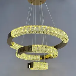 Люстра кільця Linisoln 7968-60*40*20 FG метал, кришталь, LED, 70 Вт, 120-50 см, 60*40*20 см - мініатюра 4