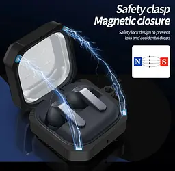 Чохол Primo Magnet Lock Rugged TPU для навушників Samsung Galaxy Buds 4 / Buds 4 Pro з карабіном - Black/Red - мініатюра 4