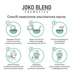 Альгінатна маска очищуюча з вуглем Joko Blend 20 г - мініатюра 3