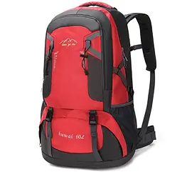 Рюкзак спортивний туристичний для ноутбука 17.4 Voltronic Huwai 60L 65x32x24cm Red - мініатюра 2
