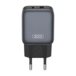 Зарядний пристрій XO L156 USB-C PD30W + USB-A QC3.0 Black (L156.black) - мініатюра 6