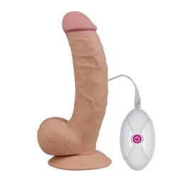 Вібратор Lovetoy The Ultra Soft Dude Vibrating 8.5 Реалістичний на присосці, 20х5 см