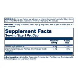 Цинк з високою біодоступністю Bio Zinc 15mg - 100 vcaps - мініатюра 2