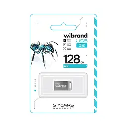 USB флеш накопичувач Wibrand 128GB Ant Silver USB 3.2 Gen 1 (USB 3.0) (WI3.2/AN128M4S) - мініатюра 2