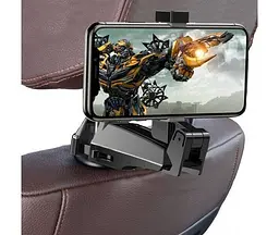 Автотримач Baseus BackSeat Car Mount Holder (SUHZ-A01) Black [57212] - мініатюра 5