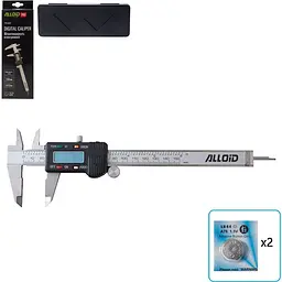 Штангенциркуль Alloid Building Tools 150 мм 0.02мм (PVC -0371) - мініатюра 3