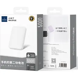 Зовнішній акумулятор WiWU Magnetic Wi-P037 5000mAh White [161225] - мініатюра 3