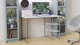 Комп'ютерний стіл Ferrum-decor Кевін 75x100x70 сірий ДСП Білий 16мм (FRD-101739) - мініатюра 5
