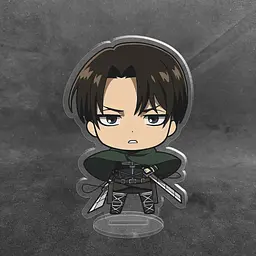 Акрилова колекційна фігурка Чібі Chibi Атака титанів Леві Аккерман 10 см