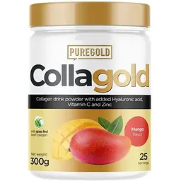 Препарат для суглобів і зв'язок Pure Gold Protein CollaGold, 300 грам - Манго - мініатюра 1