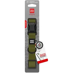 Нашийник для собак Waudog Magnet водостійкий з QR паспортом S, Ш 15 мм, Д 26-35 см хакі - мініатюра 3