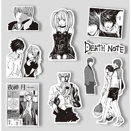 Стікерпак Зошит смерті Набір наклейок GeekLand Death Note 65 штук - мініатюра 2