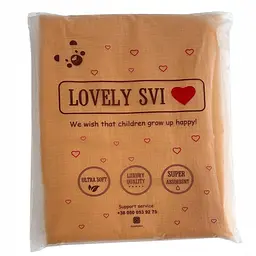 Плед Дитячий Lovely Svi Бавовна Муслін 100 х130 см - двосторонній - Жовтий (301253) - мініатюра 3