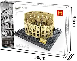 Конструктор архітектура Wange Римський Колізей The Colosseum of Rome 5225 для дітей та дорослих 3D 3Д 1756 деталей - мініатюра 2