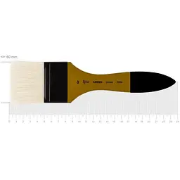Пензель щетина флейц AMBER 2306 №60 коротка ручка Rosa