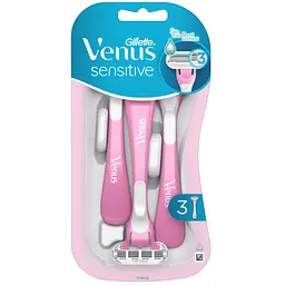 Бритва Gillette Venus Smooth Sensitive 3 шт. (7702018491544) - мініатюра 2