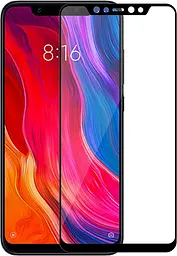 Захисне скло Tempered Glass 3D Full Glue Xiaomi Mi 8 black - мініатюра 1